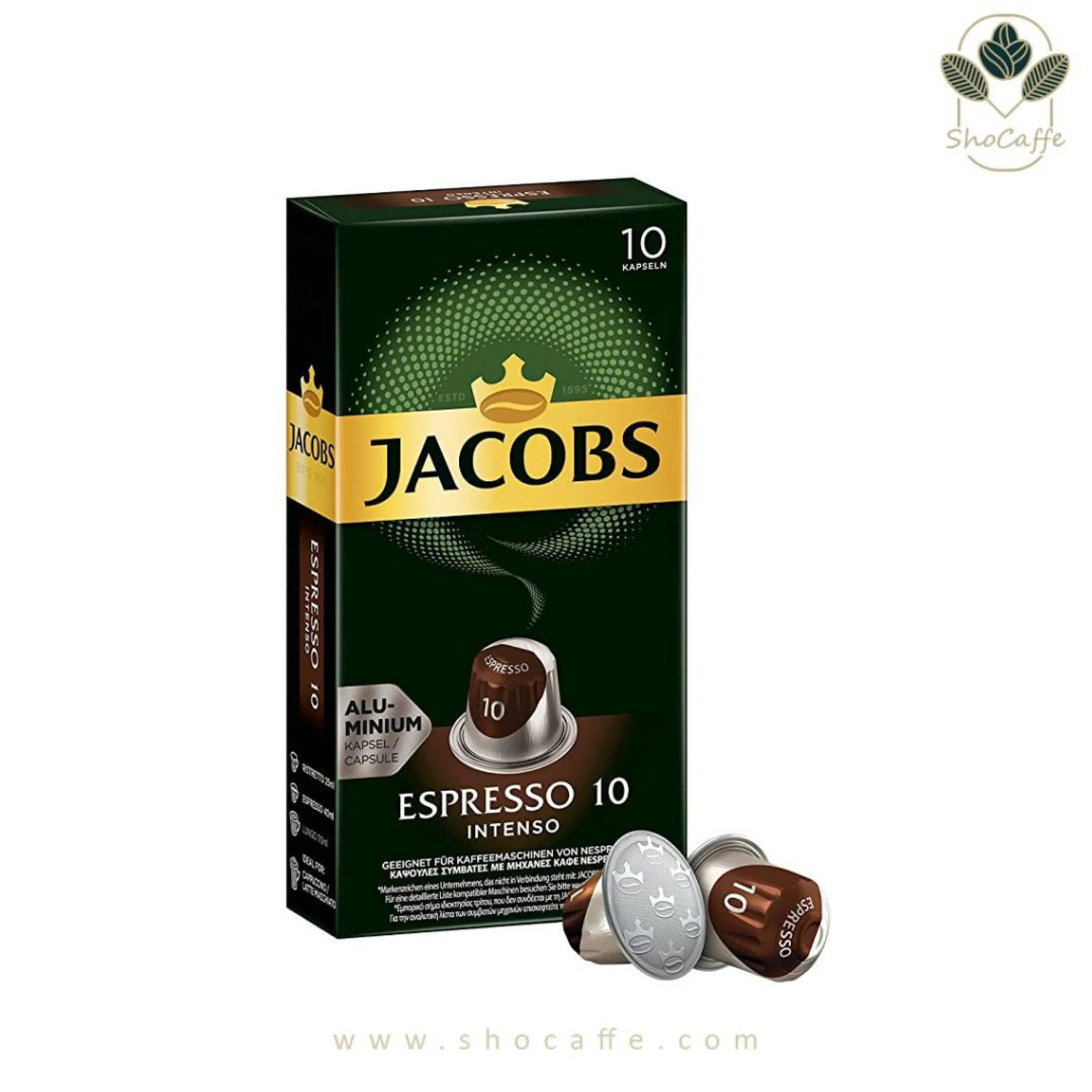 کپسول قهوه نسپرسو جاکوبز مدل اسپرسو اینتنسو Espresso Intenso10-ده عددی